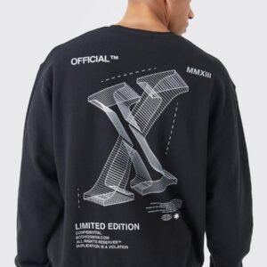 BOXY STENCIL GRAPHIC SWEATSHIRT