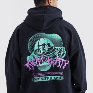 OVERSIZED RICK AND MORTY LICENSE HOODIE