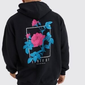 Oversized Virtues Graphic Hoodie