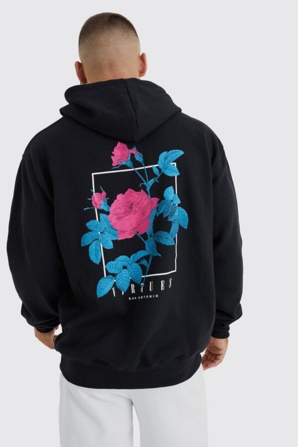 Oversized Virtues Graphic Hoodie