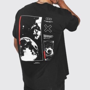 SPACE BACK PRINT T-SHIRT