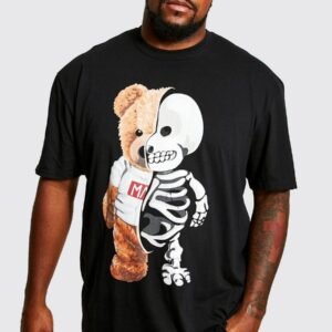 TEDDY PLUS SKELETON GRAPHIC T-SHIRT